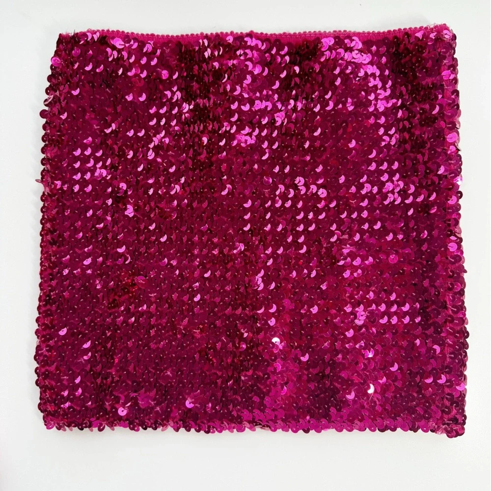 Hot Pink Sequin Tube Top